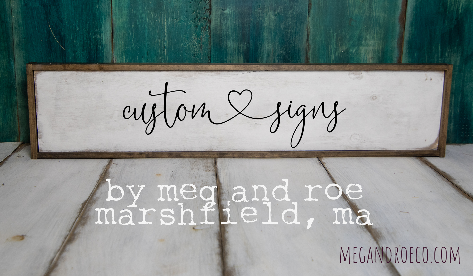 Custom Wooden Signs on the South Shore